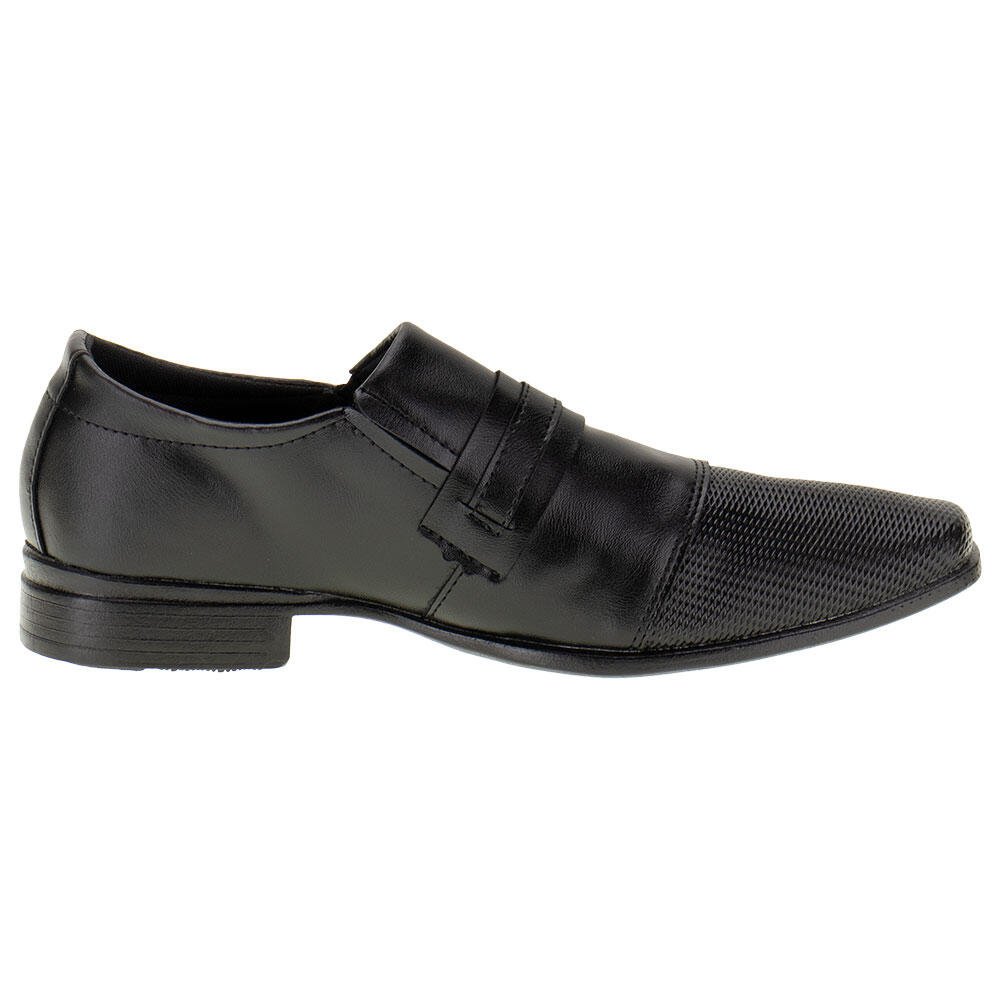 SAPATO MASCULINO SOCIAL MAIS LEVE 608  Preto 5