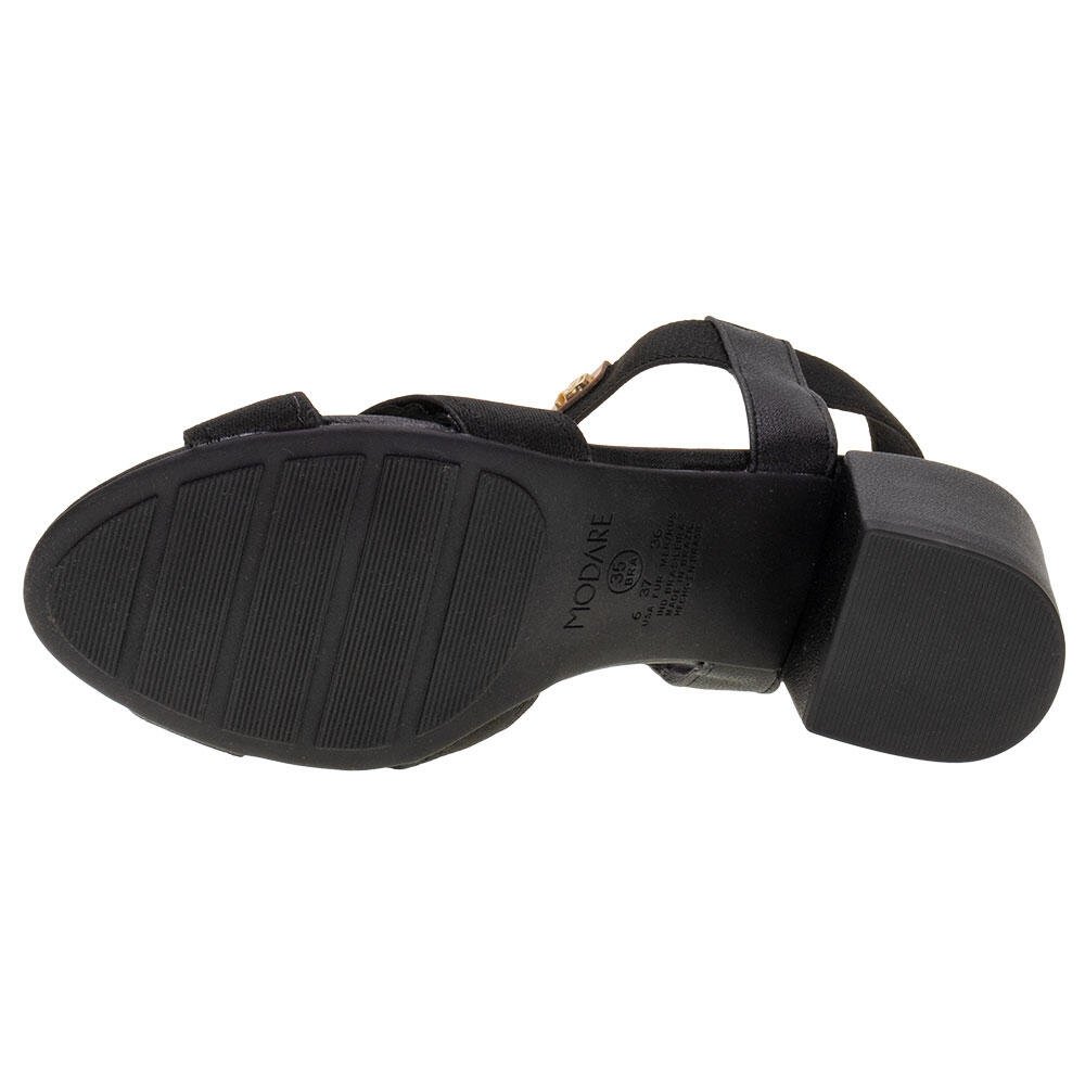 SANDÁLIA FEMININA SALTO GROSSO MODARE 7109468  Preto 4
