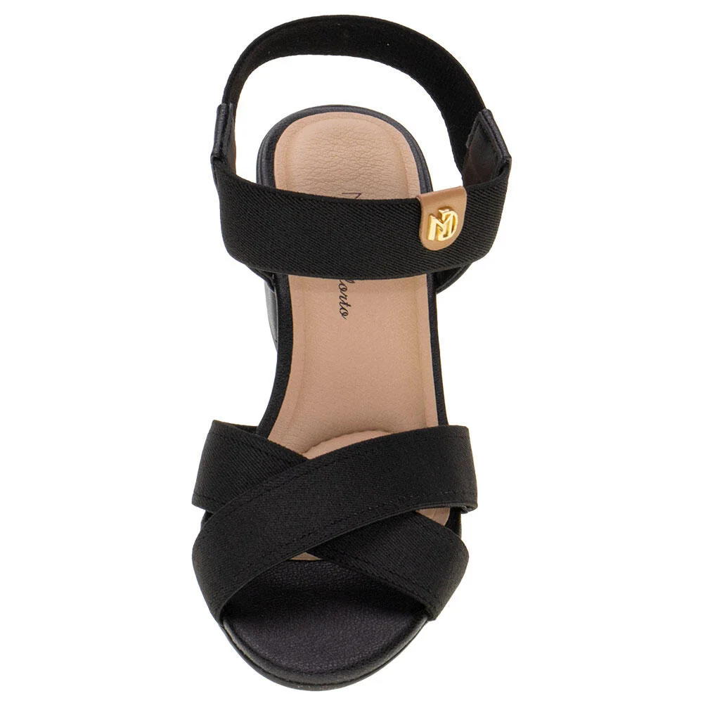 SANDÁLIA FEMININA SALTO GROSSO MODARE 7109468  Preto 5