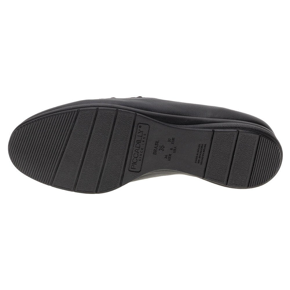 SAPATO FEMININO FLAT PICCADILLY 261033 Preto 4