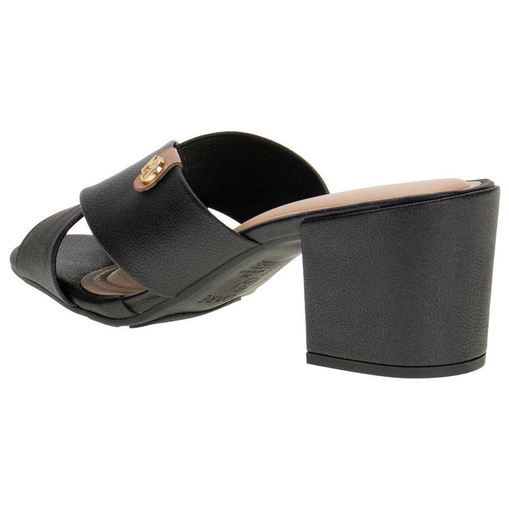 TAMANCO FEMININO SALTO GROSSO MODARE 7109466  Preto 3