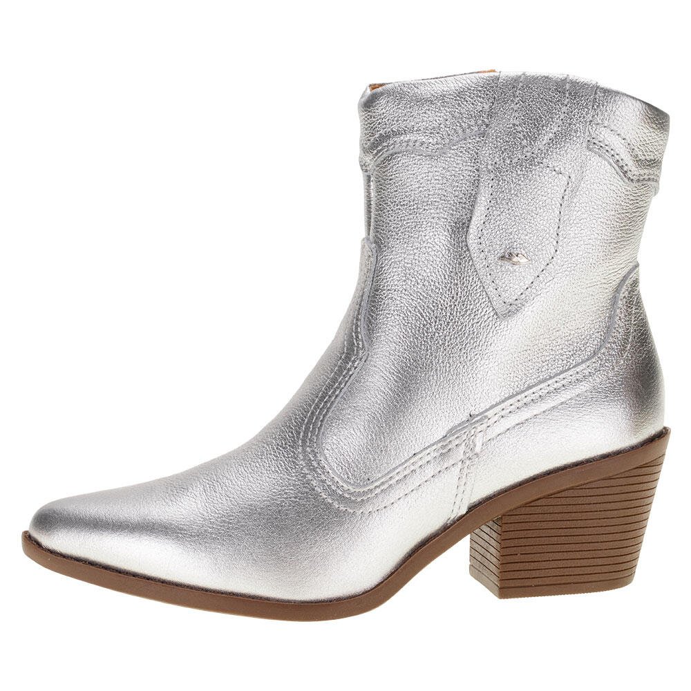 BOTA FEMININA COUNTRY CANO BAIXO DAKOTA G6021  Prata 2