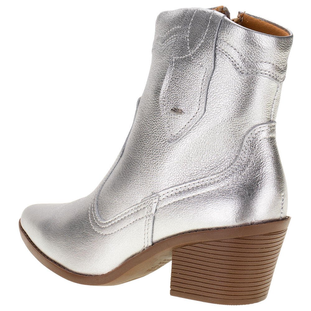 BOTA FEMININA COUNTRY CANO BAIXO DAKOTA G6021  Prata 3