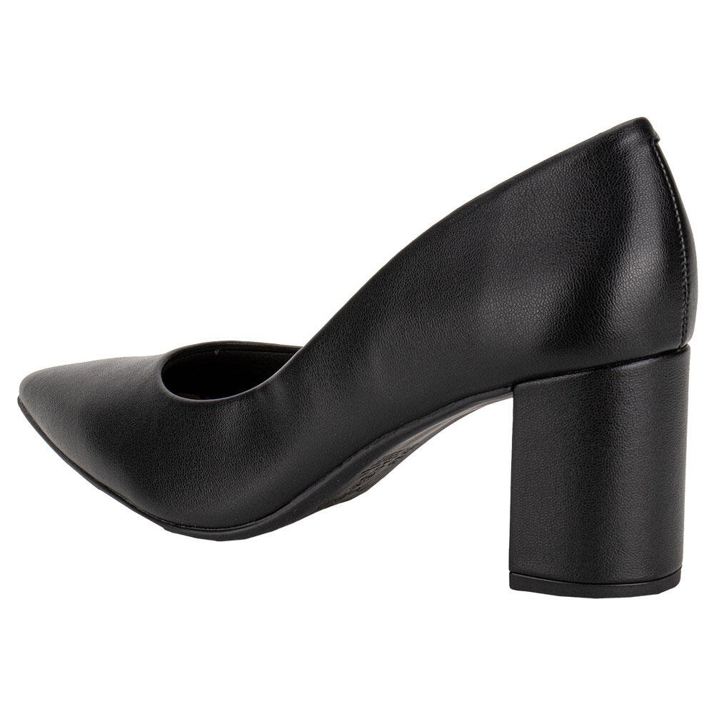 SAPATO FEMININO SALTO GROSSO BEIRA RIO 4241200 Preto 3