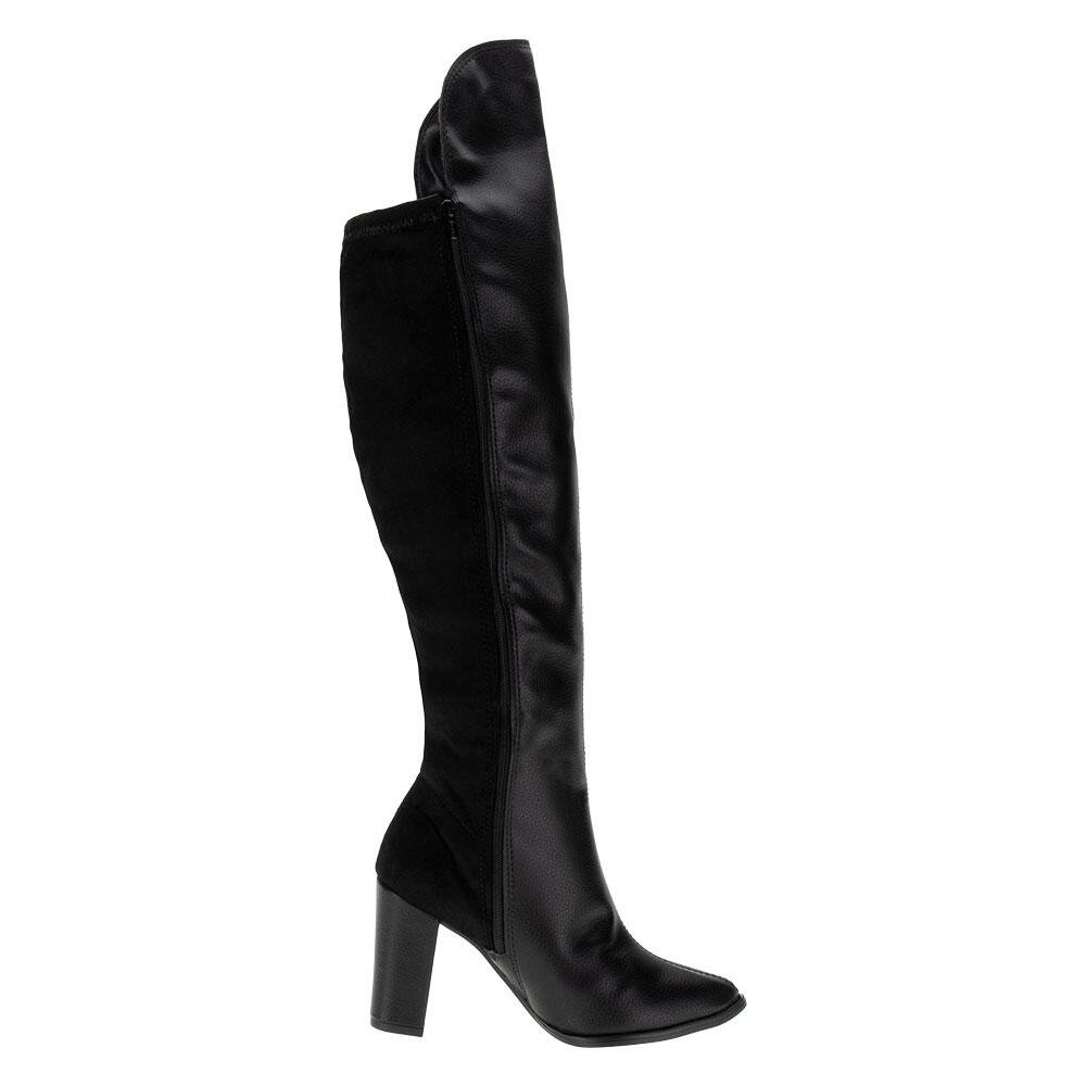 BOTA FEMININA OVER THE KNEE BEIRA RIO 9043105  Preto 5
