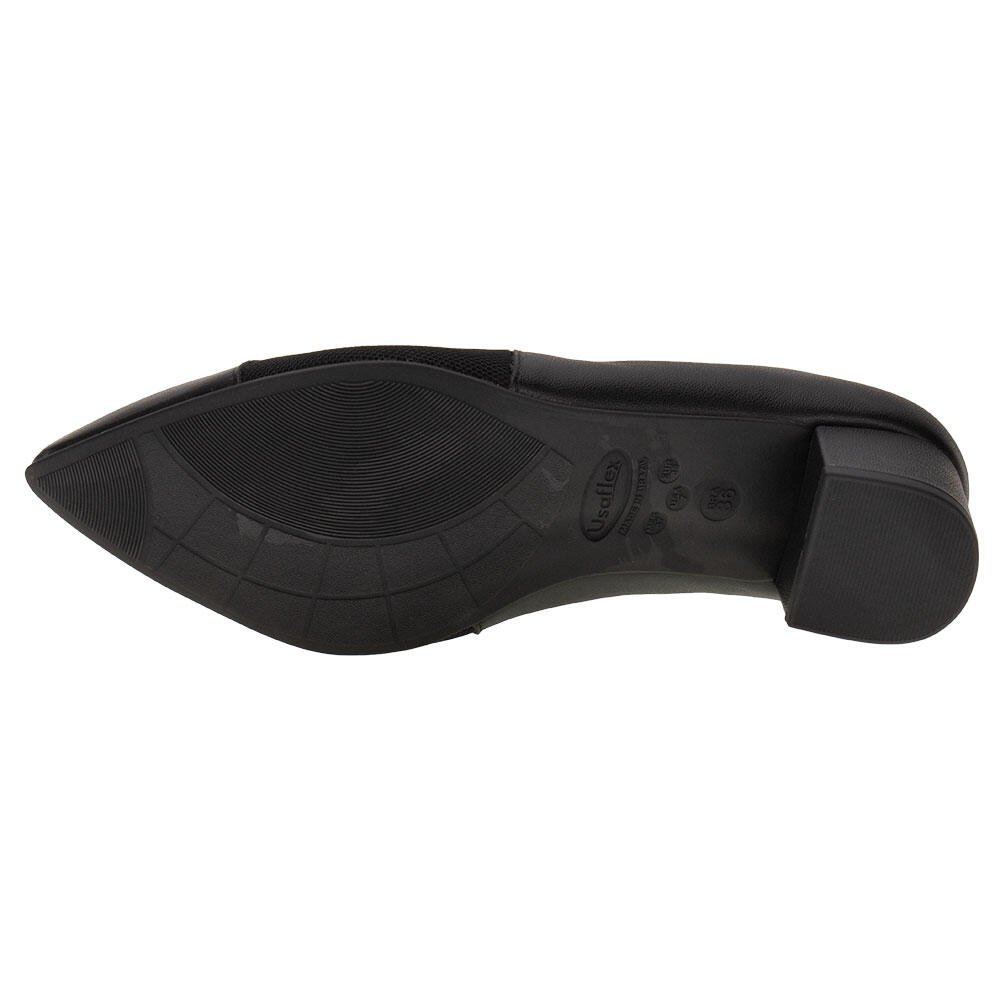 SAPATO FEMININO SALTO GROSSO USAFLEX MM0503 Preto 4