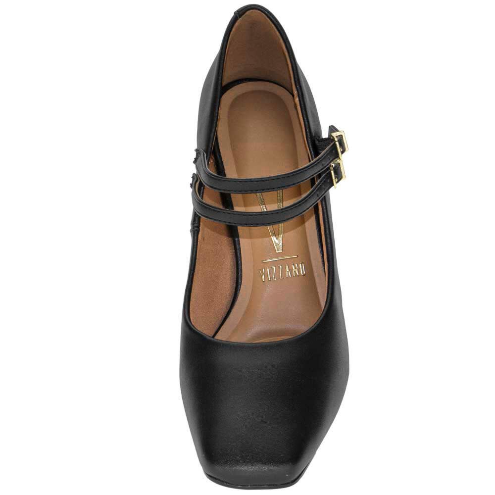 SAPATO FEMININO SALTO GROSSO VIZZANO 1428102 Preto 5