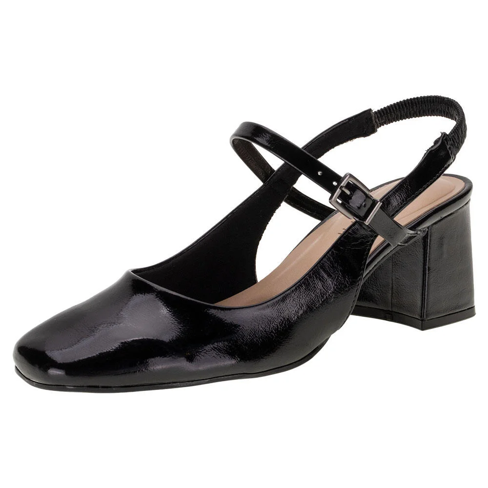 SAPATO FEMININO SALTO GROSSO RAMARIM 2417131 Preto