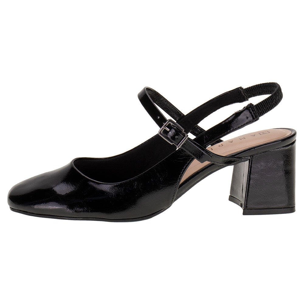SAPATO FEMININO SALTO GROSSO RAMARIM 2417131  Preto 2