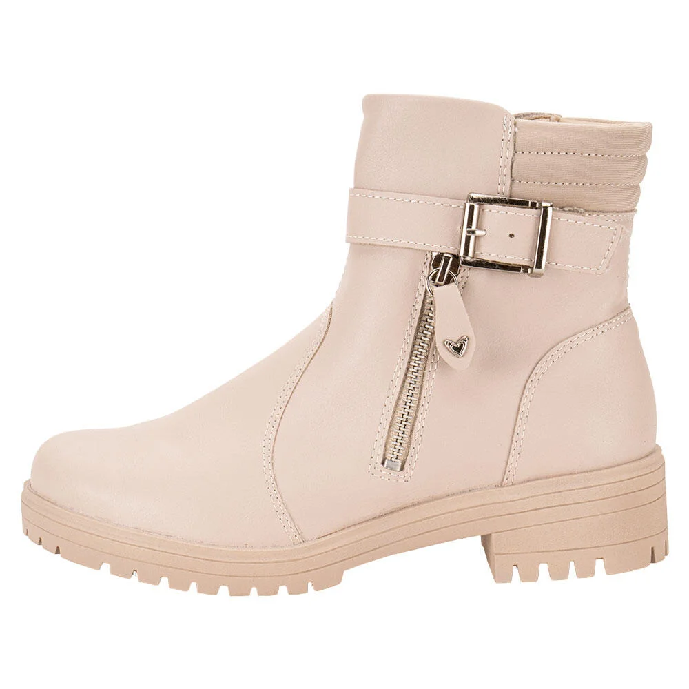 BOTA FEMININA CANO BAIXO MISSISSIPI MI631  Bege 2