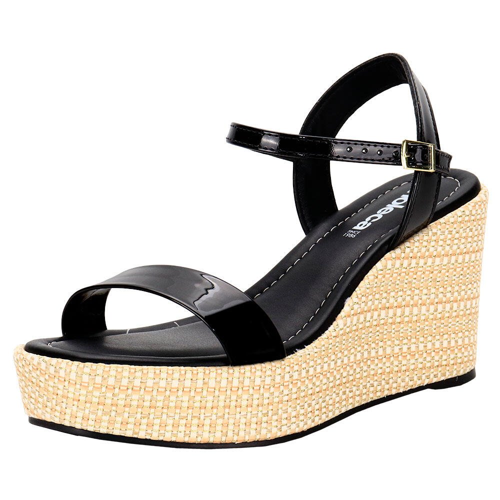 SANDÁLIA FEMININA ANABELA MOLECA 5492102  Preto 1