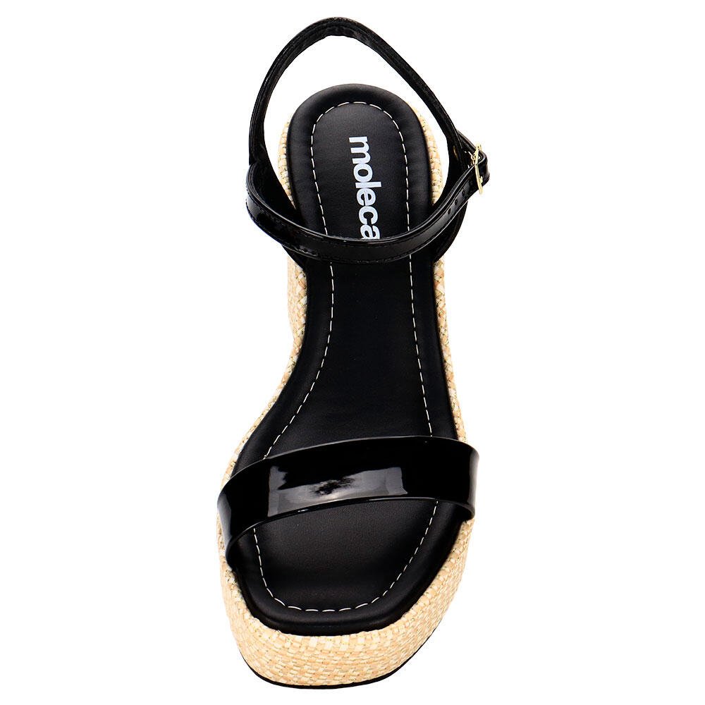 SANDÁLIA FEMININA ANABELA MOLECA 5492102  Preto 5