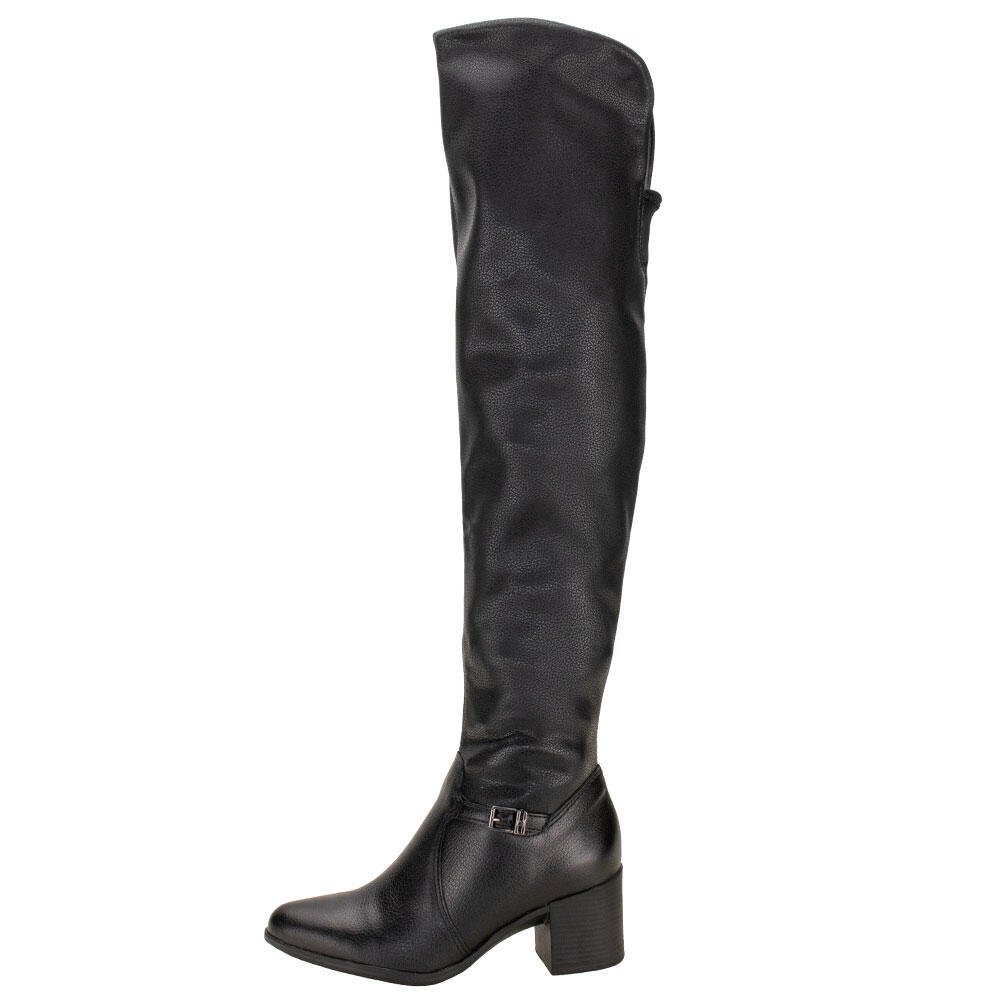 BOTA FEMININA OVER THE KNEE BOTTERO 346912 Preto 2