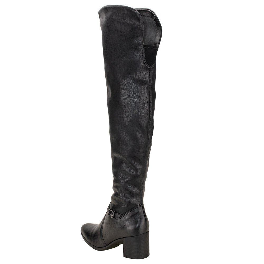 BOTA FEMININA OVER THE KNEE BOTTERO 346912 Preto 3
