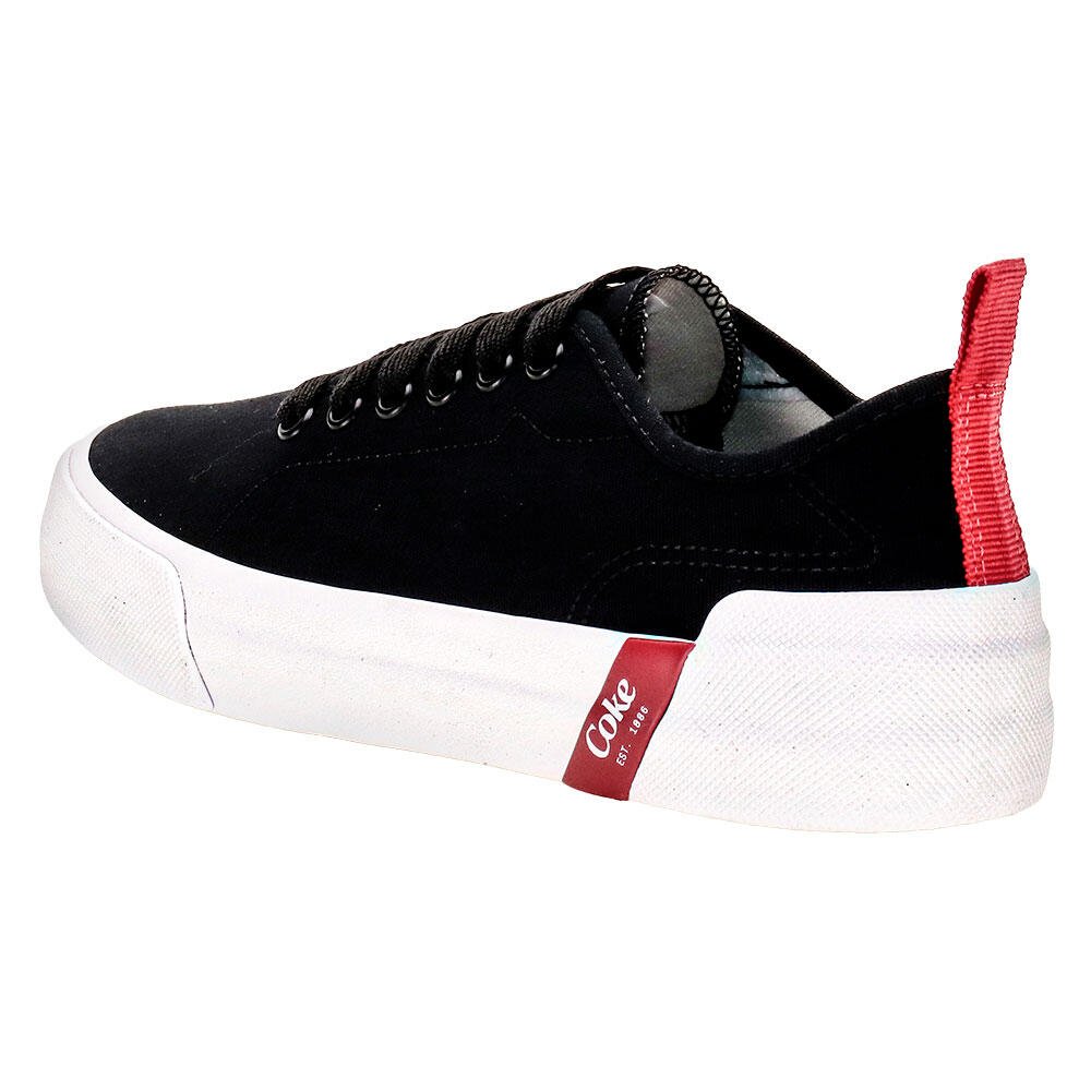 TÊNIS FEMININO CHARLOTTE CANVAS COCA-COLA CC2404 Preto 3