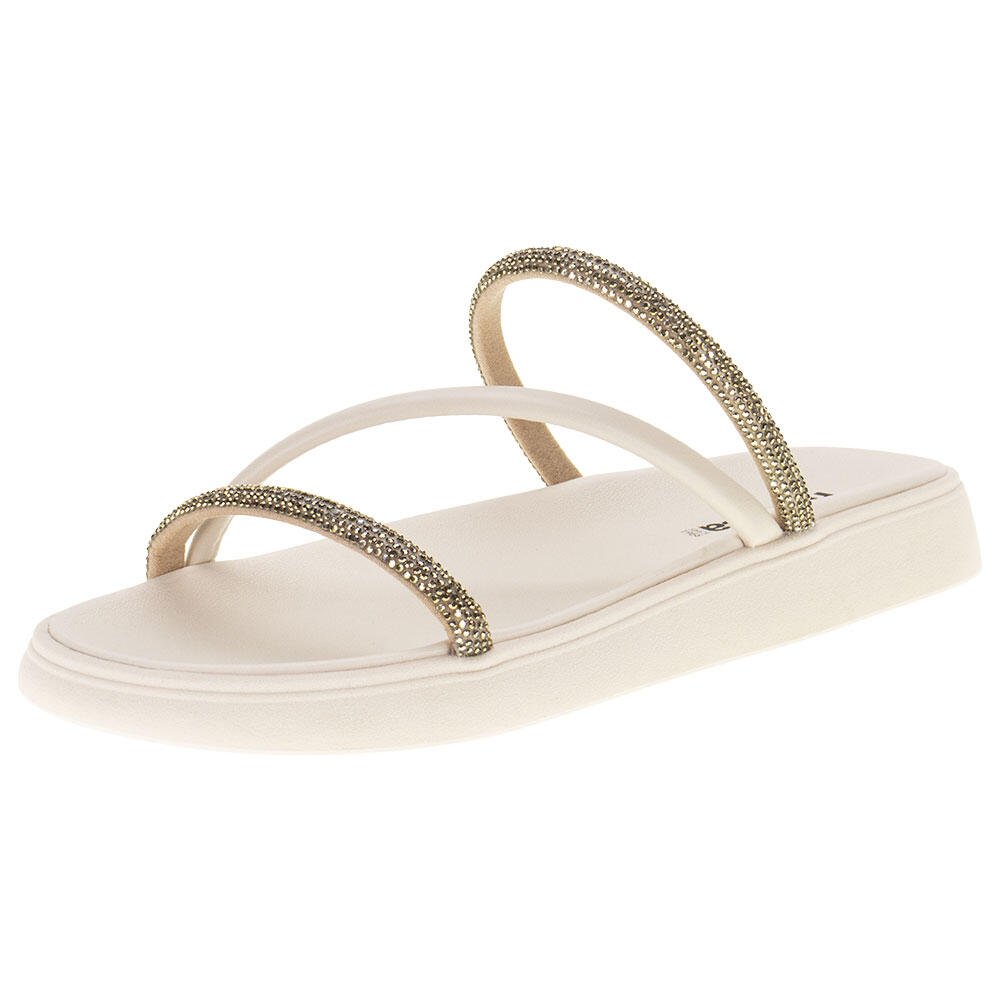 TAMANCO FEMININO FLAT MOLECA 5469121  Branco 1