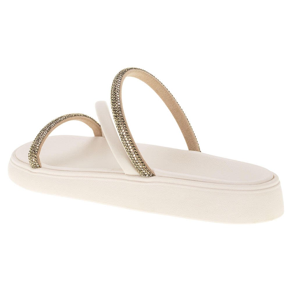 TAMANCO FEMININO FLAT MOLECA 5469121  Branco 3