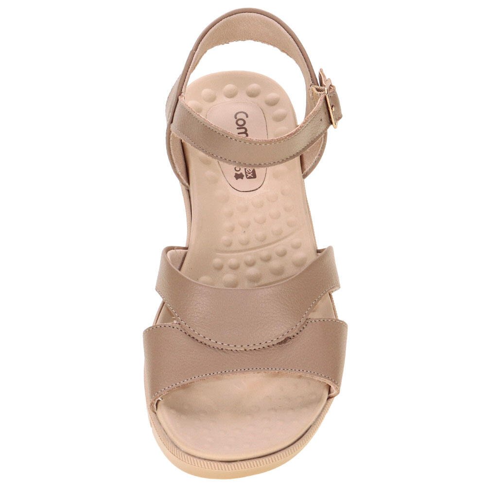 SANDÁLIA FEMININA FLAT COMFORTFLEX 2445302 Bege 5