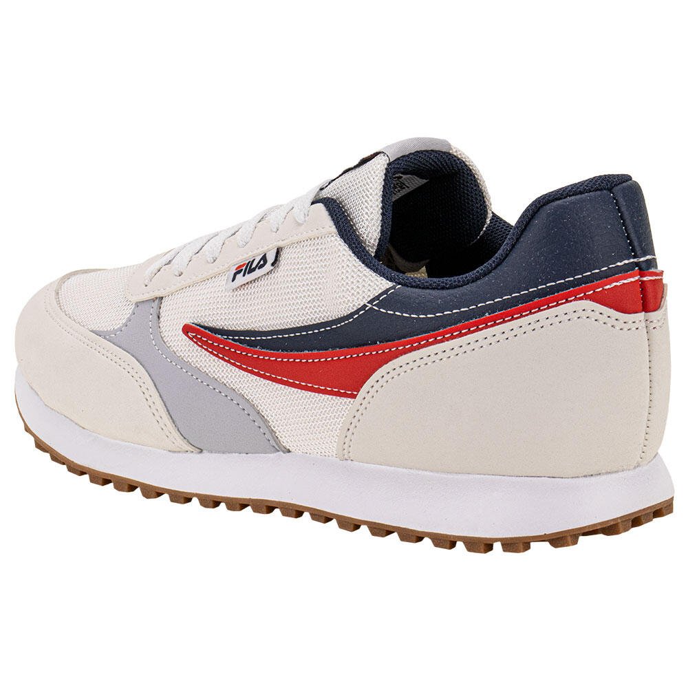 TÊNIS MASCULINO RENNO CLASSIC FILA F01L00258 Branco/Vermelho 3