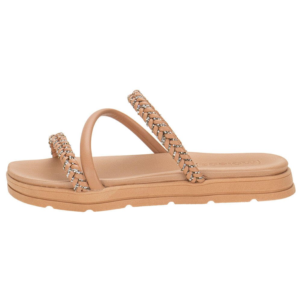 TAMANCO FEMININO FLAT MOLECA 5490114  Bege 2