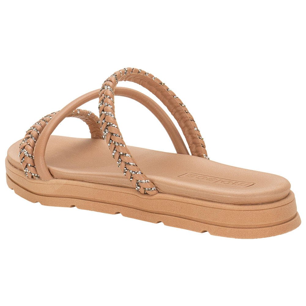 TAMANCO FEMININO FLAT MOLECA 5490114  Bege 3