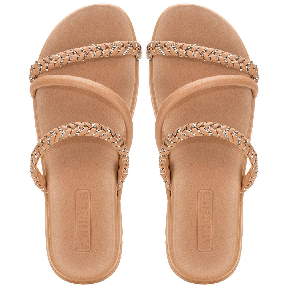 TAMANCO FEMININO FLAT MOLECA 5490114  Bege 5