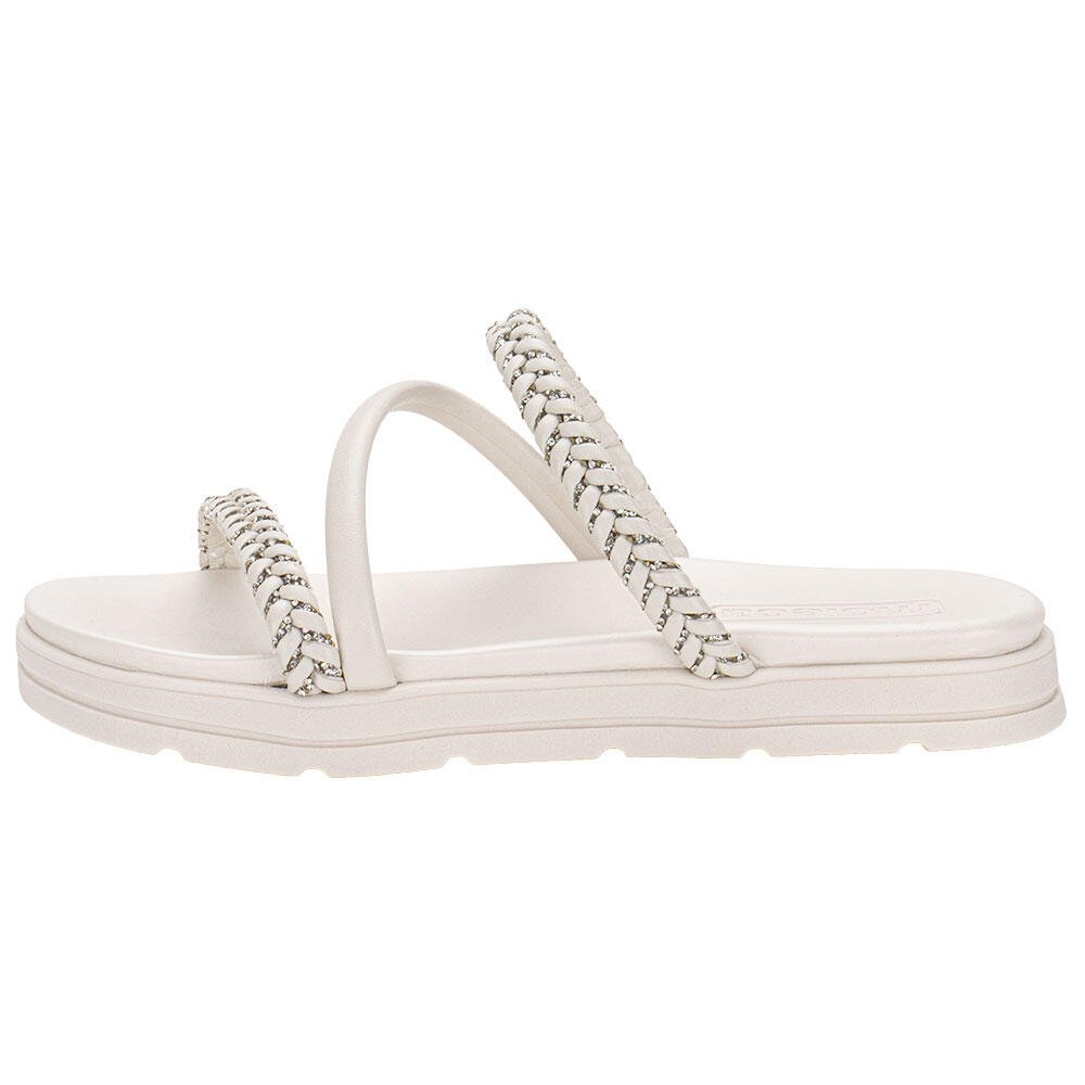 TAMANCO FEMININO FLAT MOLECA 5490114  Branco 2