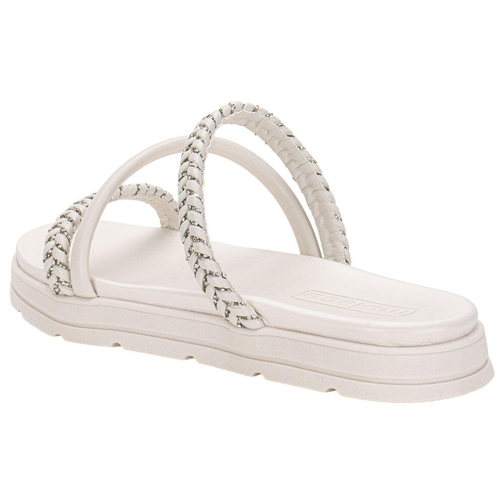 TAMANCO FEMININO FLAT MOLECA 5490114  Branco 3