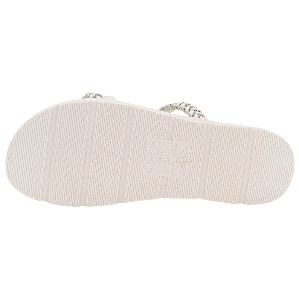 TAMANCO FEMININO FLAT MOLECA 5490114  Branco 4