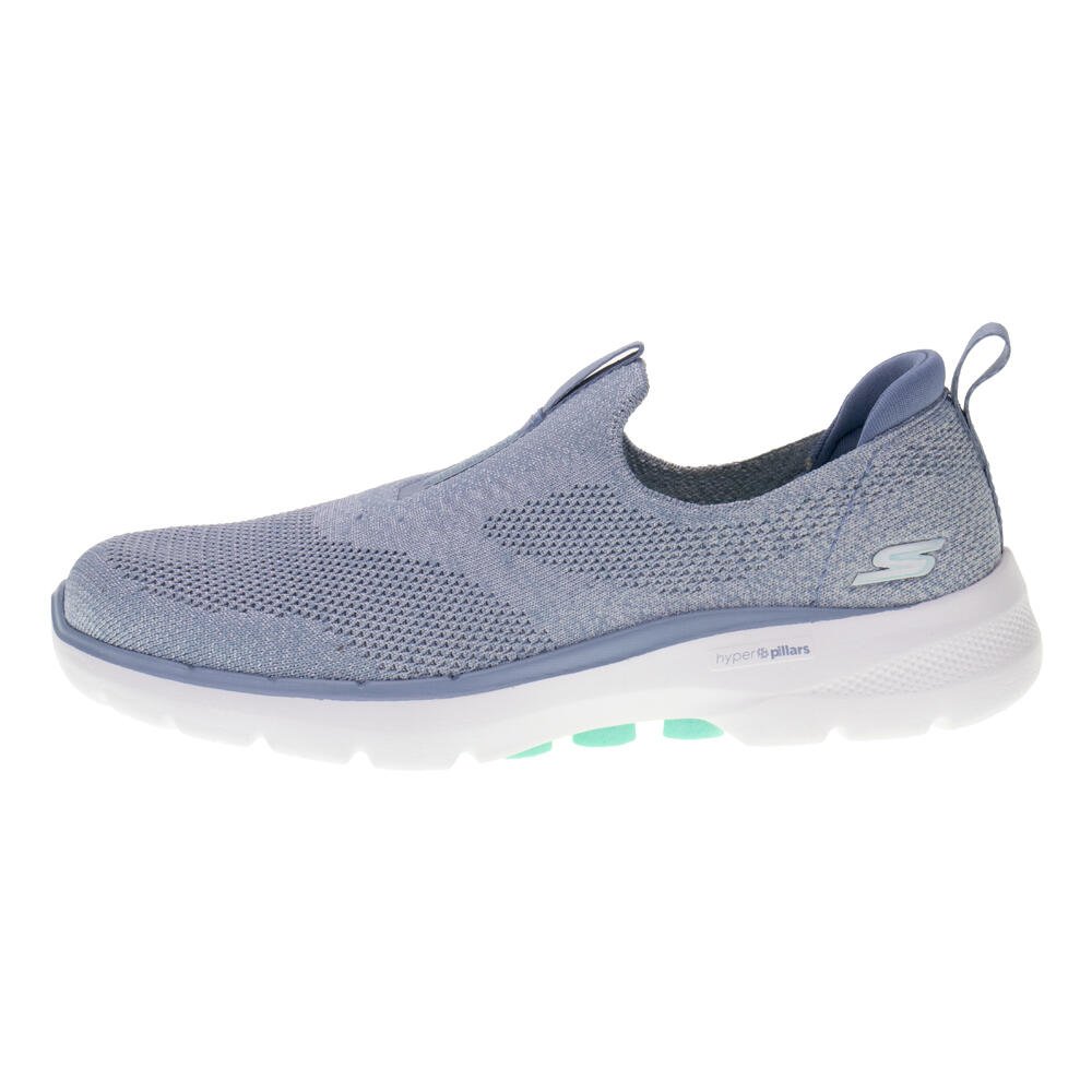 TÊNIS FEMININO GO WALK 6 GLIMMERING SKECHERS 124502 Azul 3
