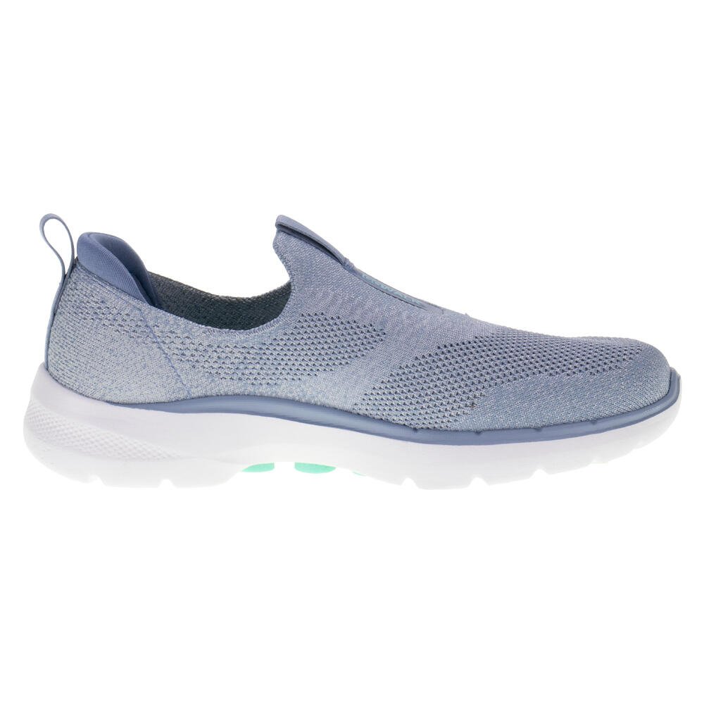 TÊNIS FEMININO GO WALK 6 GLIMMERING SKECHERS 124502 Azul 5