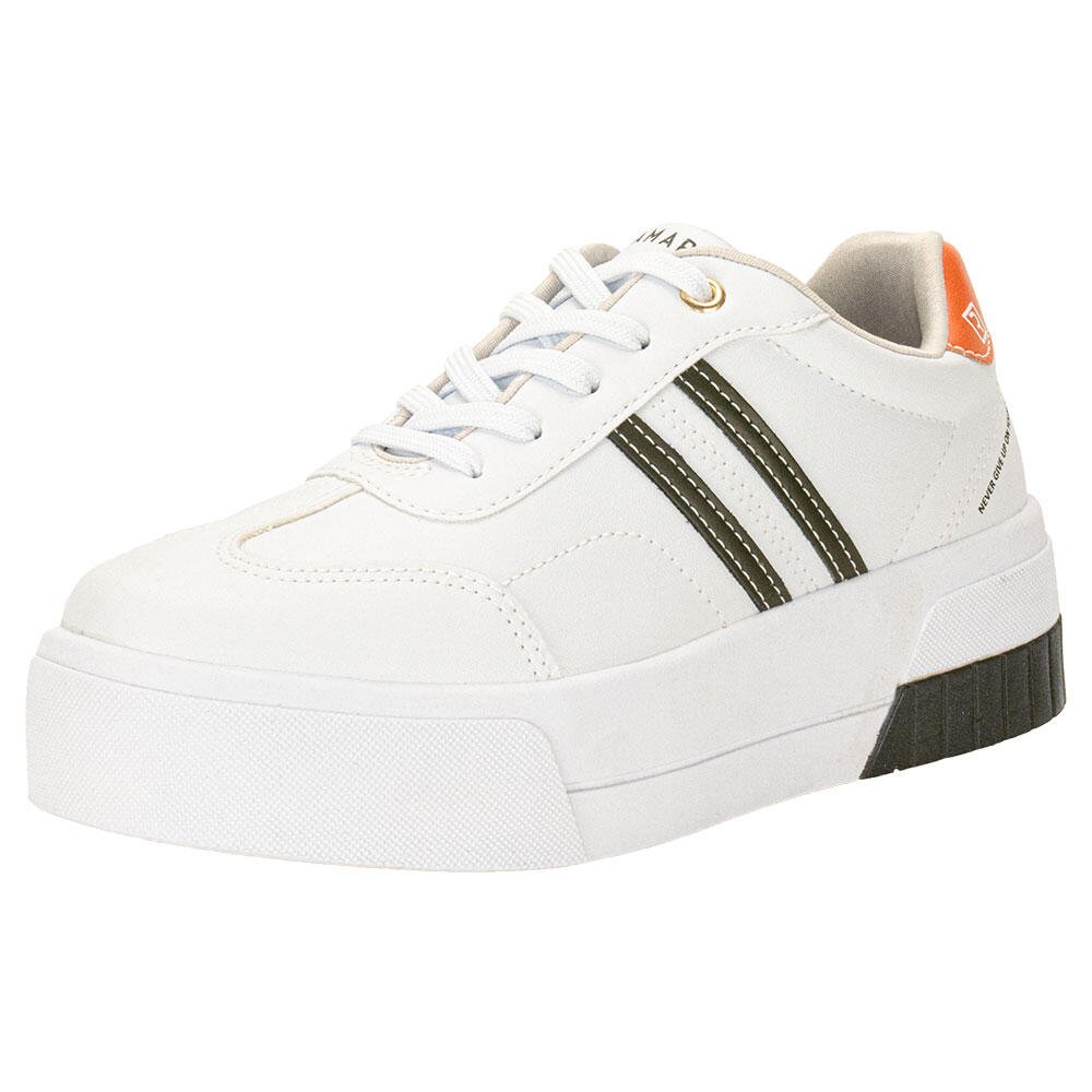 TÊNIS FEMININO CASUAL RAMARIM 2484103 Branco/Verde 1
