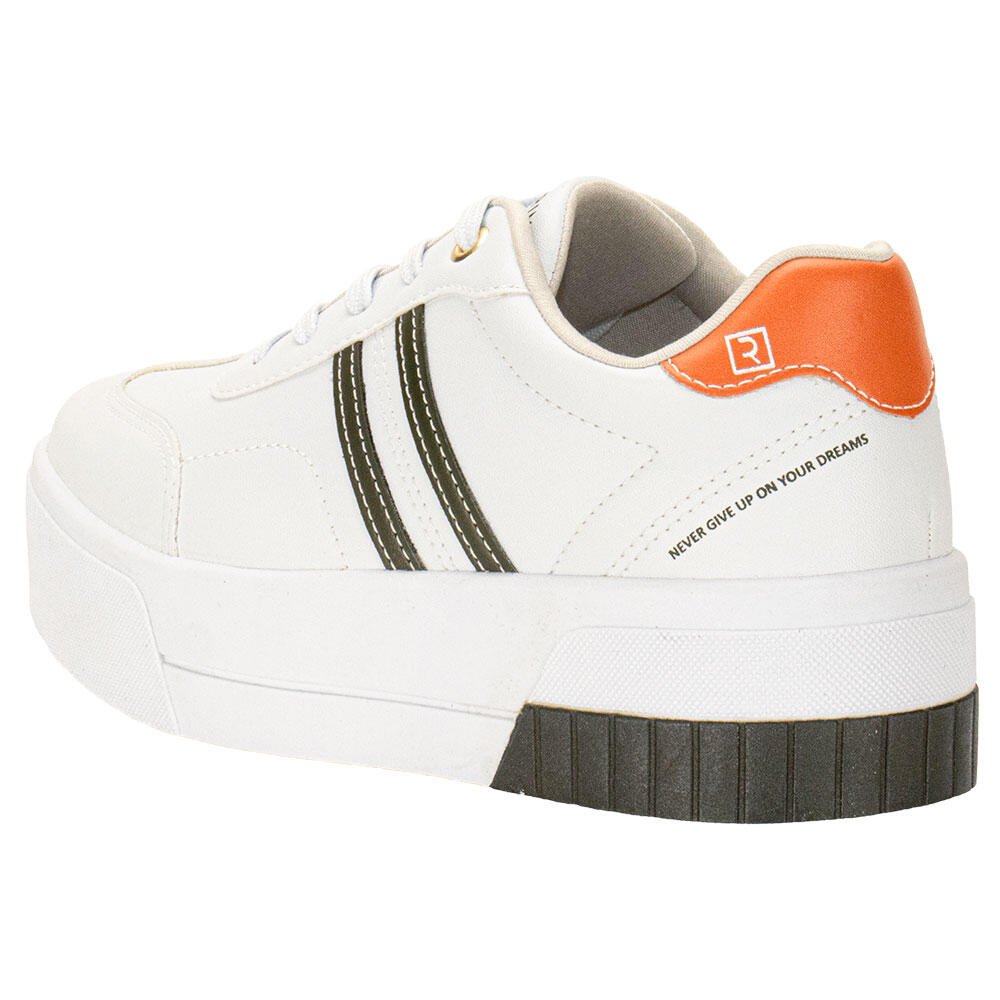 TÊNIS FEMININO CASUAL RAMARIM 2484103 Branco/Verde 3