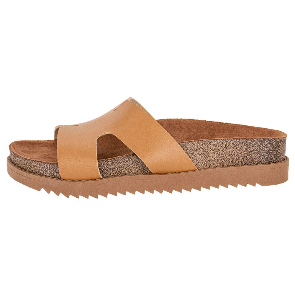 TAMANCO FEMININO FLAT MOLECA 5500100  Camel 2