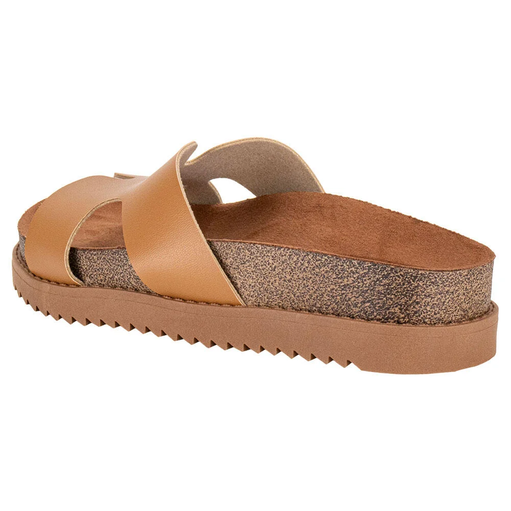 TAMANCO FEMININO FLAT MOLECA 5500100  Camel 3