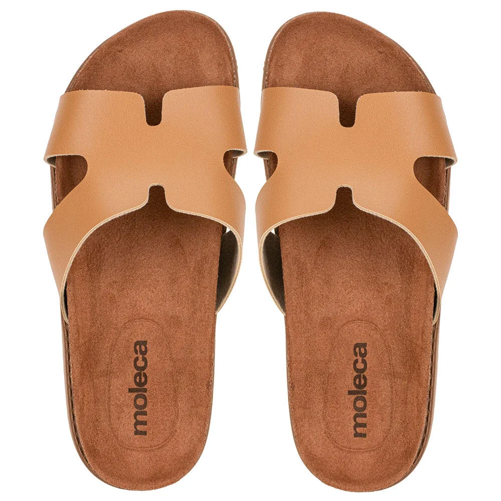 TAMANCO FEMININO FLAT MOLECA 5500100  Camel 5