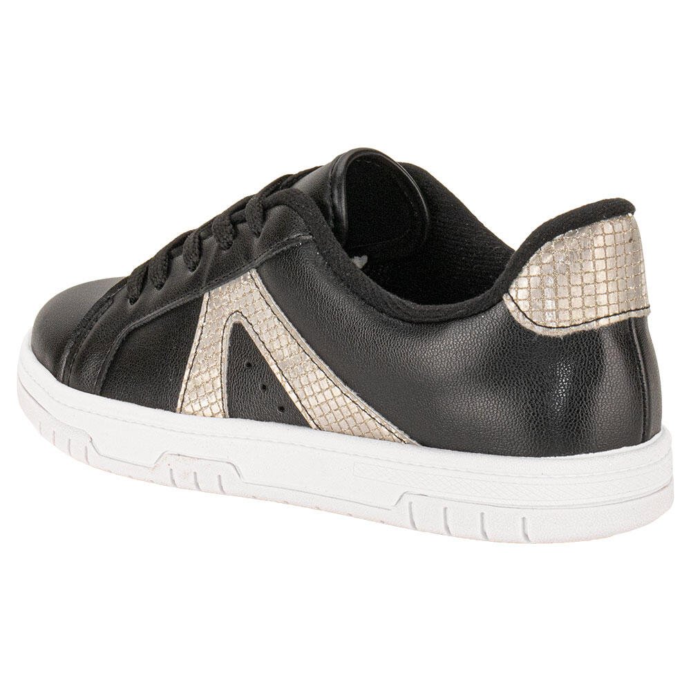 TÊNIS INFANTIL MOLEKINHA 2562112  Preto/Dourado 3