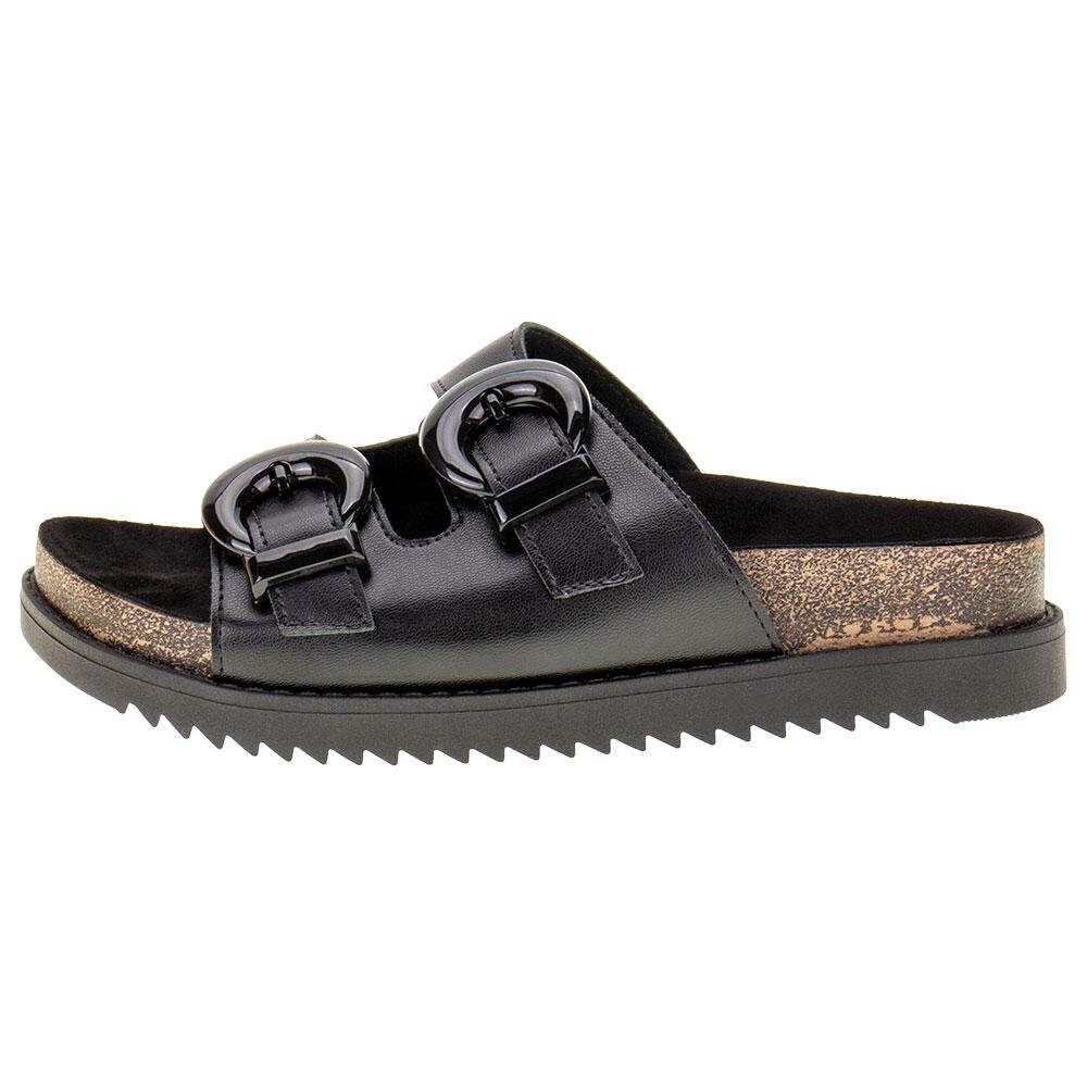 SANDÁLIA FEMININA CONFORTO MOLECA - 5500103 Preto 2