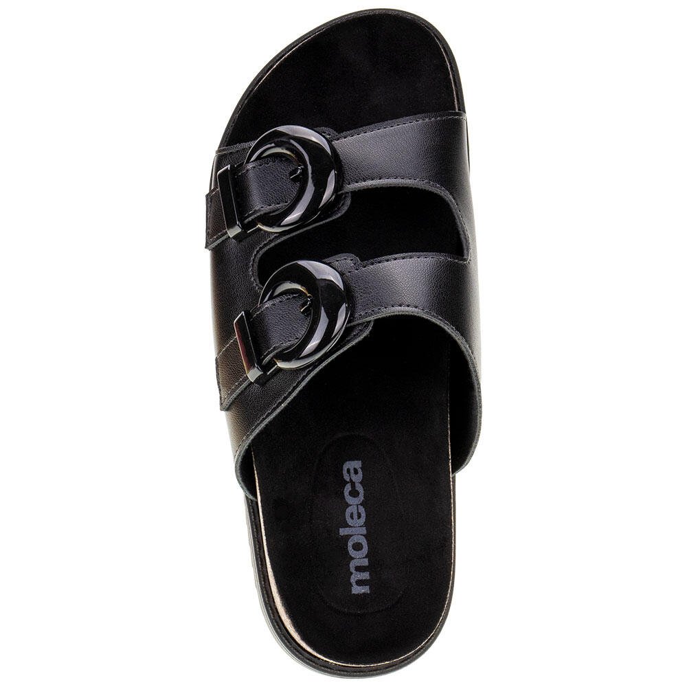 SANDÁLIA FEMININA CONFORTO MOLECA - 5500103 Preto 5