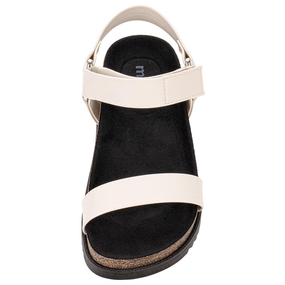 SANDÁLIA FEMININA FLAT MOLECA 5500101 Bege/Preto 5