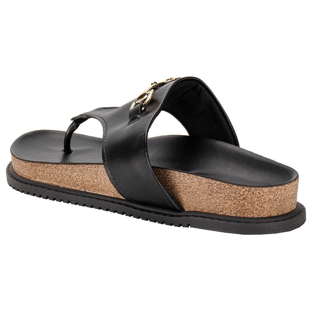 TAMANCO FEMININO FLAT BEIRA RIO 8524105  Preto 3