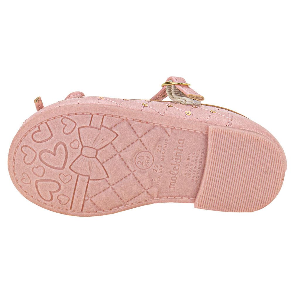 SAPATILHA INFANTIL BABY MOLEKINHA 21061054  Rosa 4