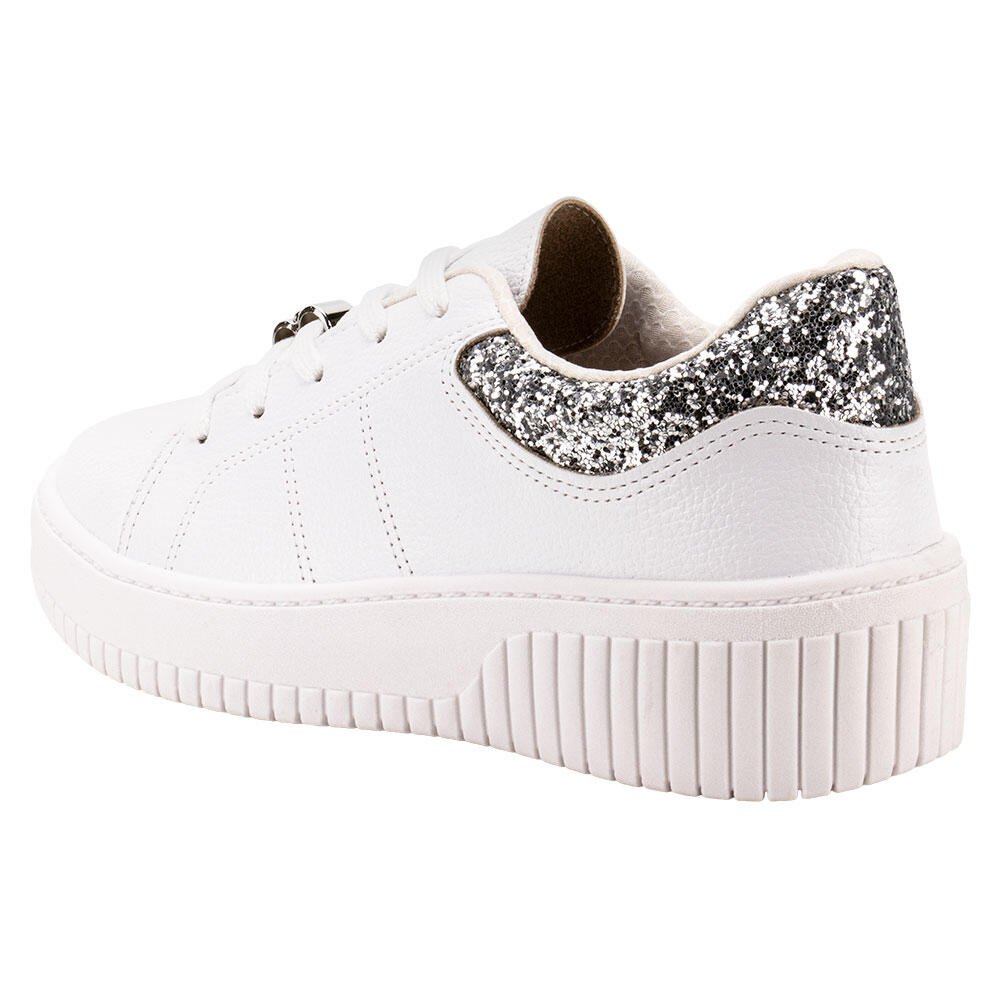 TÊNIS FEMININO CASUAL BEIRA RIO 4316102  Branco/Cinza 3