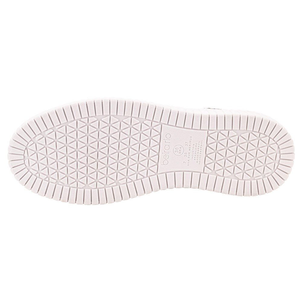 TÊNIS FEMININO CASUAL BEIRA RIO 4316102  Branco/Cinza 4