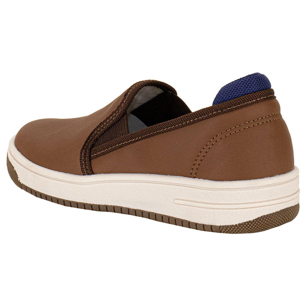 TÊNIS INFANTIL SLIP ON FUNWAY FFC32 Marrom 3