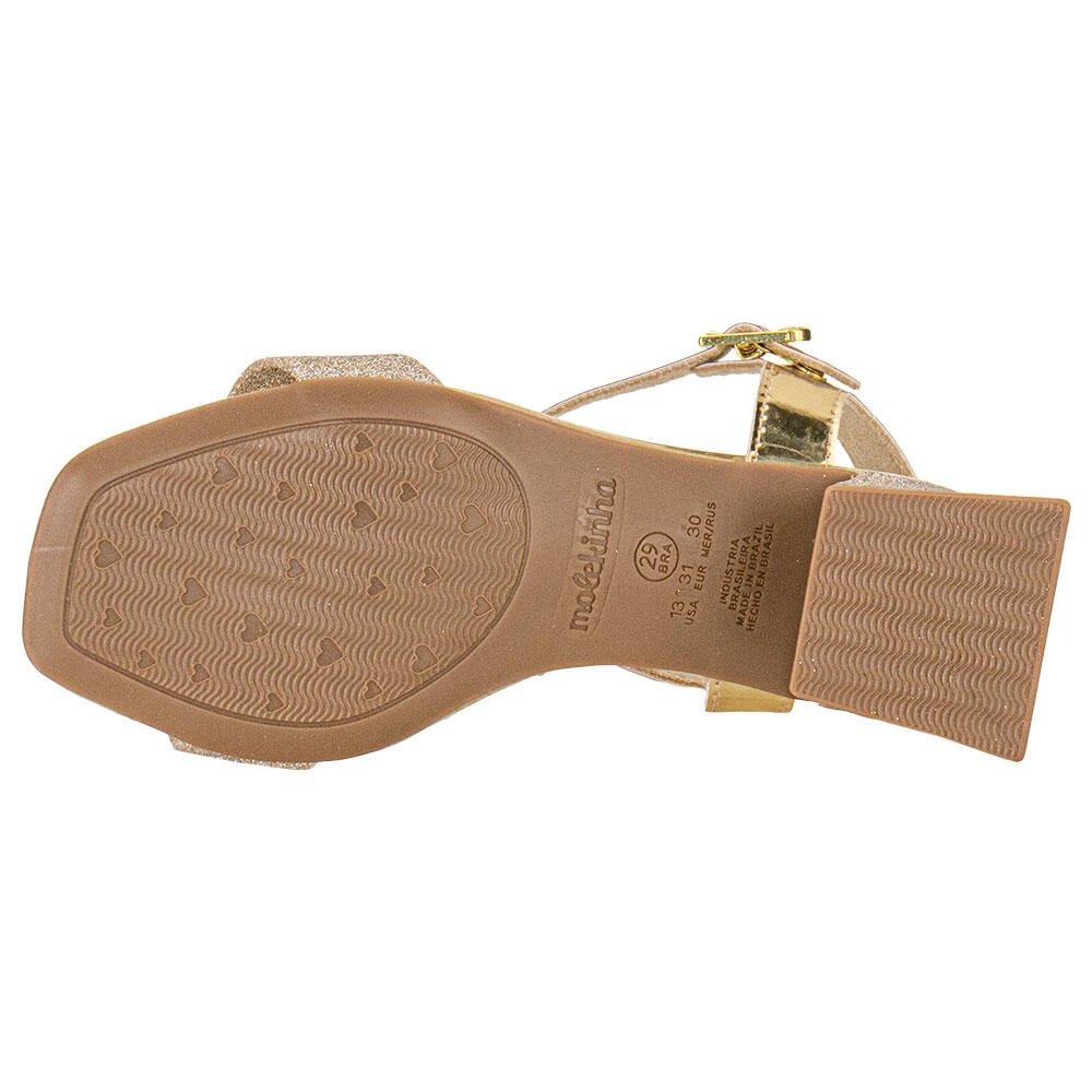 SANDÁLIA INFANTIL MOLEKINHA 2347100  Dourado 4