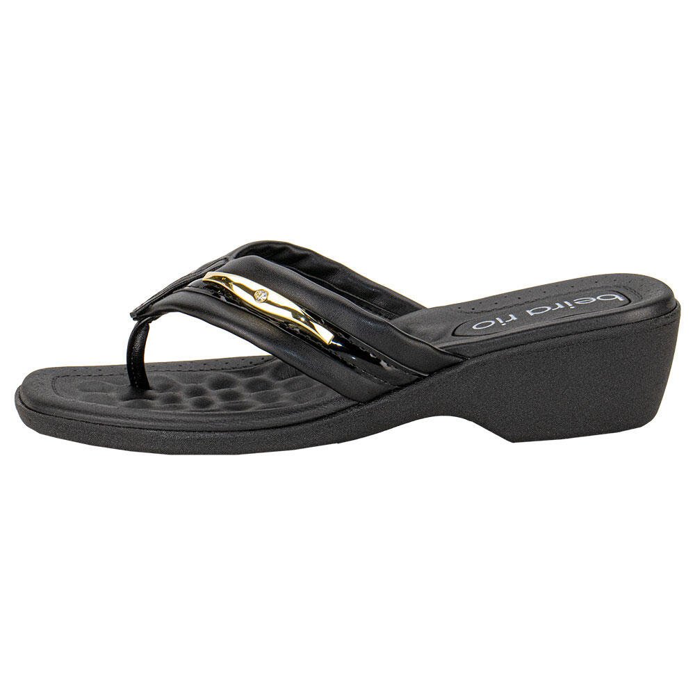 TAMANCO FEMININO SALTO GROSSO BEIRA RIO 8527103  Preto 2