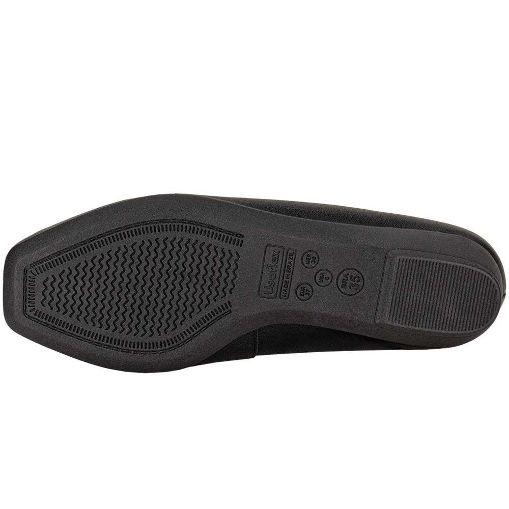 SAPATILHA FEMININA FLAT USAFLEX MM1602  Preto 4