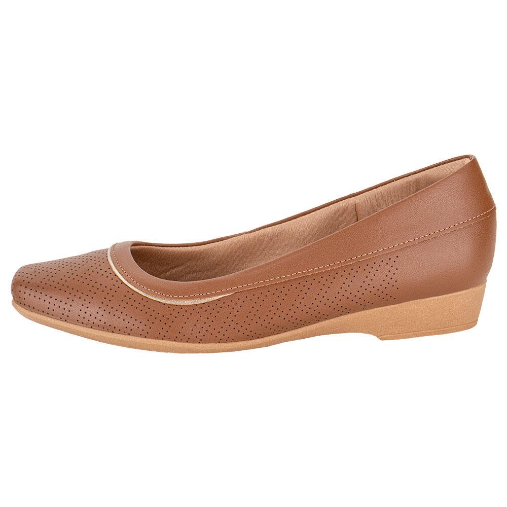 SAPATILHA FEMININA FLAT USAFLEX MM1602 Marrom 2
