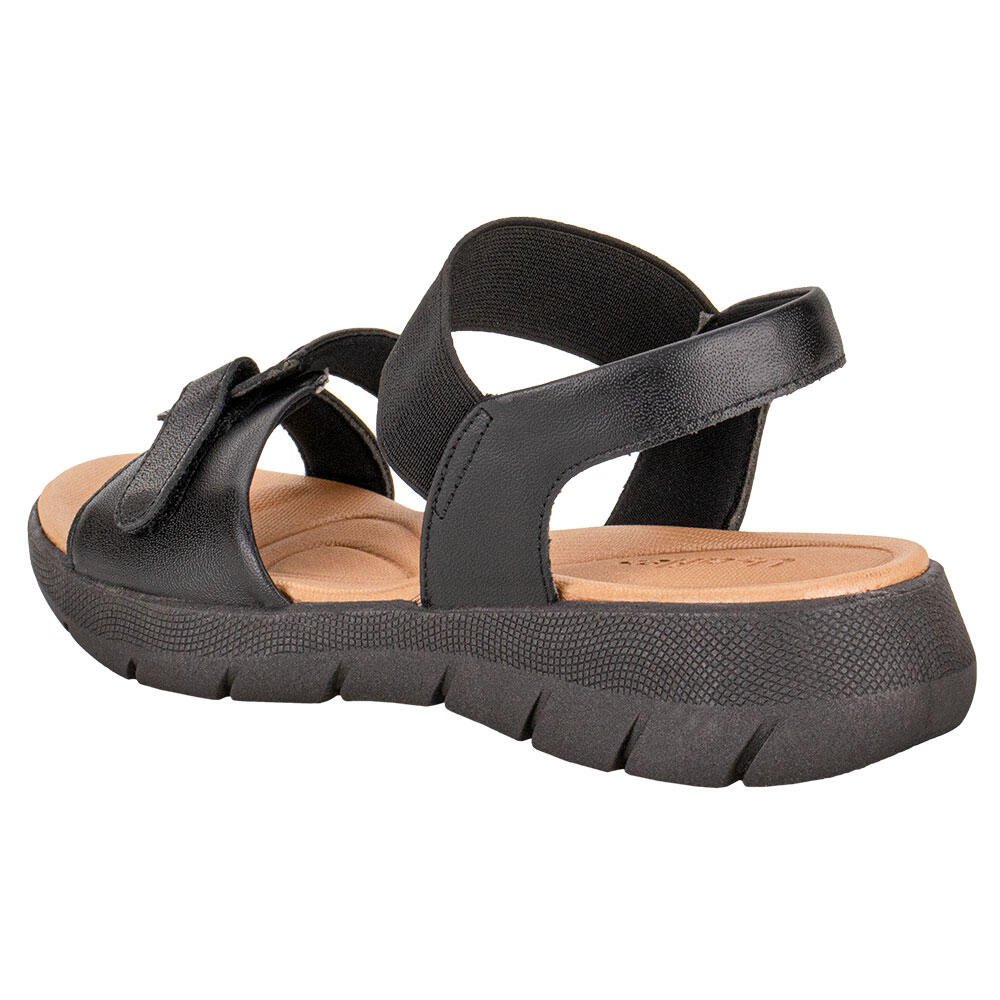 SANDÁLIA FEMININA FLAT USAFLEX AL1402  Preto 3
